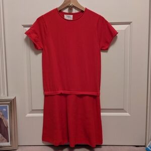 ZARA girls red t-shirt dress